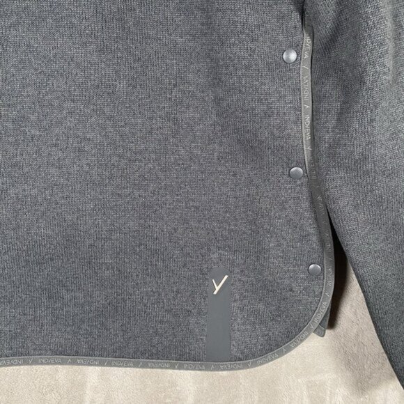 Indyeva Toga Sweater Women M Polartec Fleece Pullover Zippered Pocket Storm Grey - Picture 5 of 12